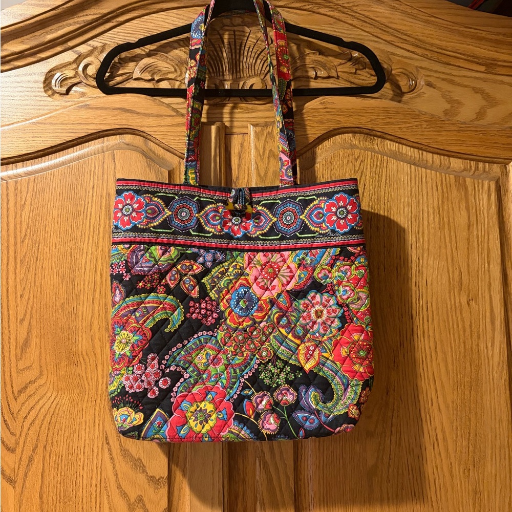 Vera Bradley Symphony quilted Tote Bag